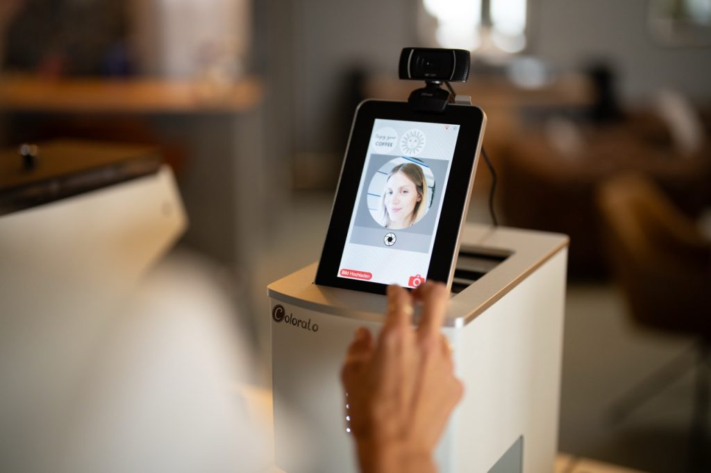 Coffee-Bike mieten mit Coffee Printer – Logo oder Bild auf dem Milchschaum
